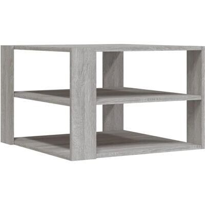 vidaXL Salontafel Grijs Sonoma 59,5x59,5x40 cm - Salontafel vidaXL Salontafel Grijs Sonoma 59,5x59,5x40 cm - Salontafel