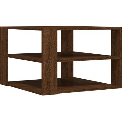 vidaXL Salontafel Eikenhout Bruin 59,5x59,5x40 cm - Salontafel vidaXL Salontafel Eikenhout Bruin 59,5x59,5x40 cm - Salontafel