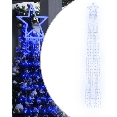 vidaXL Weihnachtsbaumlicht - 8 Modi Blau 375cm - Innen/Außen vidaXL Weihnachtsbaumlicht - 8 Modi Blau 375cm - Innen/Außen