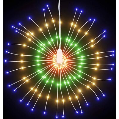 vidaXL Mehrfarbige Weihnachtssternburst-Lichter 140 LEDs - Weihnachtsdeko vidaXL Mehrfarbige Weihnachtssternburst-Lichter 140 LEDs - Weihnachtsdeko
