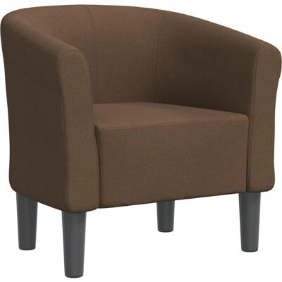 vidaXL Fauteuil Stoff Bruin - Modern Design vidaXL Fauteuil Stoff Bruin - Modern Design