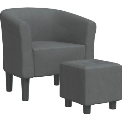 vidaXL Komfortstol med Fodskammel - Moderne Design Holdbart Stoff vidaXL Komfortstol med Fodskammel - Moderne Design Holdbart Stoff