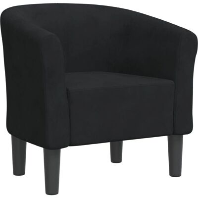 Fauteuil cabriolet VidaXL - Noir - Design moderne - Publicité Fauteuil cabriolet VidaXL - Noir - Design moderne - Publicité
