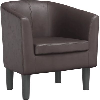 Fauteuil vidaXL - Similicuir durable - 70x56x68cm - Publicité Fauteuil vidaXL - Similicuir durable - 70x56x68cm - Publicité