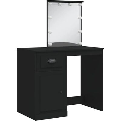 vidaXL 834971 Schminktisch Schwarz - Schlafzimmer Schminkkommode vidaXL 834971 Schminktisch Schwarz - Schlafzimmer Schminkkommode