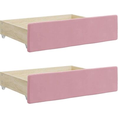 vidaXL Bettkästen Pink - Aufbewahrungseinheit 2 Stück - Bettkästen vidaXL Bettkästen Pink - Aufbewahrungseinheit 2 Stück - Bettkästen