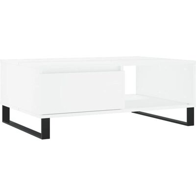 vidaXL 827068 Weiße Engineered Holz Couchtisch - Beistelltisch vidaXL 827068 Weiße Engineered Holz Couchtisch - Beistelltisch