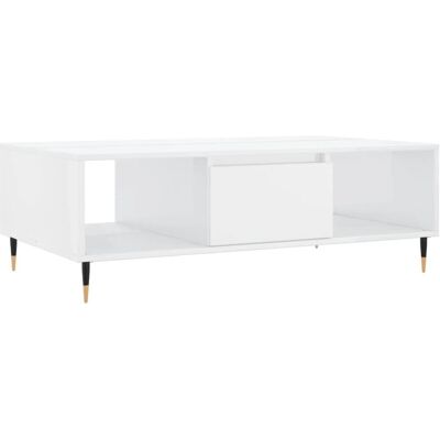 vidaXL 827078 Table basse en bois technologique blanc brillant - Table de salon - Publicité vidaXL 827078 Table basse en bois technologique blanc brillant - Table de salon - Publicité