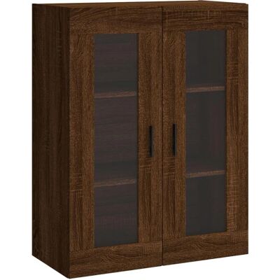 vidaXL Wandgemonteerde Kast Bruin Eiken - Wandkast vidaXL Wandgemonteerde Kast Bruin Eiken - Wandkast