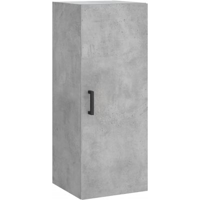 vidaXL Wandmontierter Schrank Betonggrau - Wandmontierter Stauraumschrank vidaXL Wandmontierter Schrank Betonggrau - Wandmontierter Stauraumschrank
