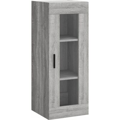 vidaXL Wandmontiertes Schrank Grau Sonoma 34,5x34x90 cm - Wohnzimmer Sideboard vidaXL Wandmontiertes Schrank Grau Sonoma 34,5x34x90 cm - Wohnzimmer Sideboard