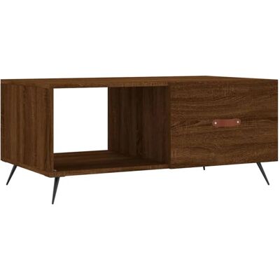vidaXL Engineered Wood Braun Eichen Couchtisch - Beistelltisch vidaXL Engineered Wood Braun Eichen Couchtisch - Beistelltisch