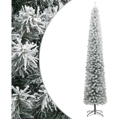 vidaXL Schlanker Weihnachtsbaum mit Ständer & Schneeeffekt - 300cm vidaXL Schlanker Weihnachtsbaum mit Ständer & Schneeeffekt - 300cm