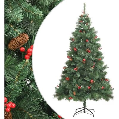 vidaXL Künstlicher Weihnachtsbaum Klappbar - Mit Zapfen & Beeren vidaXL Künstlicher Weihnachtsbaum Klappbar - Mit Zapfen & Beeren
