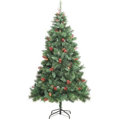 vidaXL 240cm Künstlicher Weihnachtsbaum mit Zapfen & Beeren vidaXL 240cm Künstlicher Weihnachtsbaum mit Zapfen & Beeren
