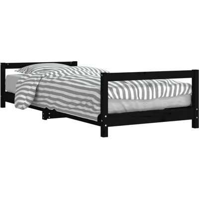 vidaXL Kinderbett Schwarz 90x190cm - Kindermöbel vidaXL Kinderbett Schwarz 90x190cm - Kindermöbel