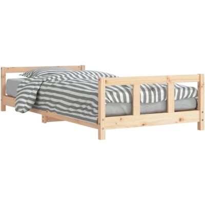 estructura de cama infantil de madera maciza vidaXL - Cama para niños estructura de cama infantil de madera maciza vidaXL - Cama para niños