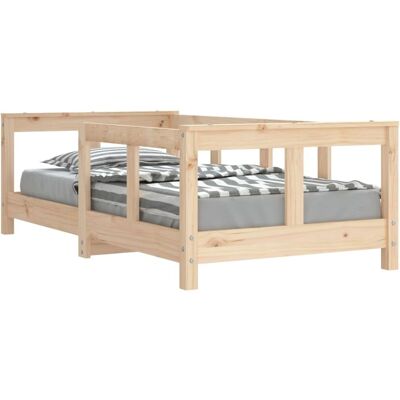 vidaXL Kinderbed in hout - Kinderbedframe - Bruin - Kinderbedframe vidaXL Kinderbed in hout - Kinderbedframe - Bruin - Kinderbedframe