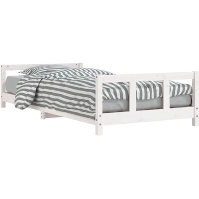 vidaXL Kinderbett Weiß 90x190 cm Holzbett für Kinder vidaXL Kinderbett Weiß 90x190 cm Holzbett für Kinder