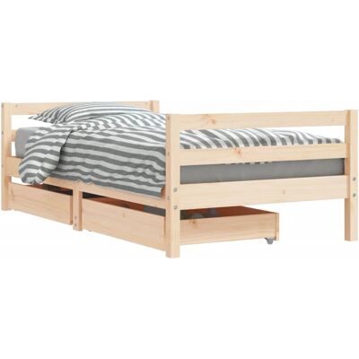 vidaXL Kinderbett mit Schubladen - Holzbett für Kinder vidaXL Kinderbett mit Schubladen - Holzbett für Kinder