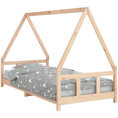 vidaXL Kinderbett aus Holz 90x200 cm Massives Kiefernholz - Kindbett vidaXL Kinderbett aus Holz 90x200 cm Massives Kiefernholz - Kindbett