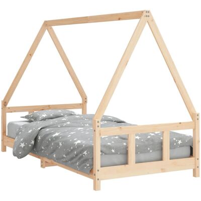 vidaXL Børnesengsramme 90x190 cm Massivt fyrretræ - Børneseng vidaXL Børnesengsramme 90x190 cm Massivt fyrretræ - Børneseng