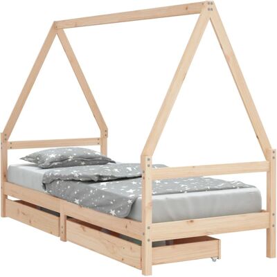 vidaXL Kinderbett Holz - Kinderbett - Kinderzimmer Möbel vidaXL Kinderbett Holz - Kinderbett - Kinderzimmer Möbel