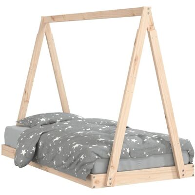 Maisonchic Lasten sänky kuusipuuta - Rustiikkinen tipi-malli - 80x160cm Maisonchic Lasten sänky kuusipuuta - Rustiikkinen tipi-malli - 80x160cm