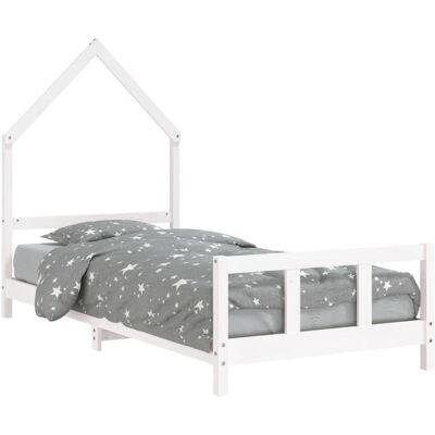 vidaXL Kinderbett Weiß 90x200cm - Holz Bettgestell vidaXL Kinderbett Weiß 90x200cm - Holz Bettgestell