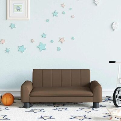 VIDAXL Kinderbraun Stoffsofa 70x45x30 cm VIDAXL Kinderbraun Stoffsofa 70x45x30 cm