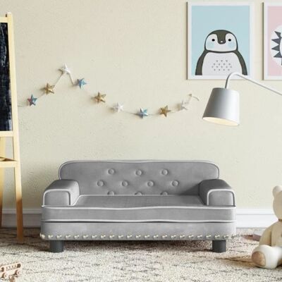 Canapé pour enfants vidaXL - Velours 70x45x30 cm - Canapé Enfant - Publicité Canapé pour enfants vidaXL - Velours 70x45x30 cm - Canapé Enfant - Publicité