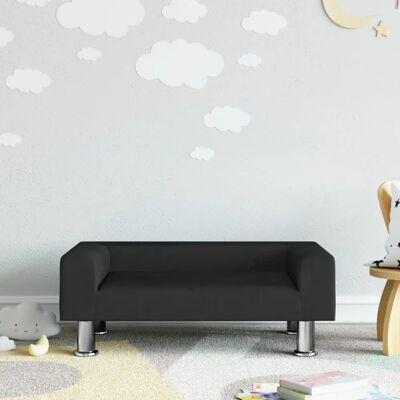 vidaXL Kindersofa - Schwarz - Modernes Kinderzimmermöbel vidaXL Kindersofa - Schwarz - Modernes Kinderzimmermöbel