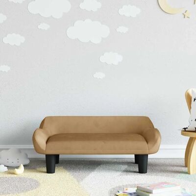 Canapé enfant en velours Vidaxl - 70x40x24cm - Décoration chambre enfant - Publicité Canapé enfant en velours Vidaxl - 70x40x24cm - Décoration chambre enfant - Publicité