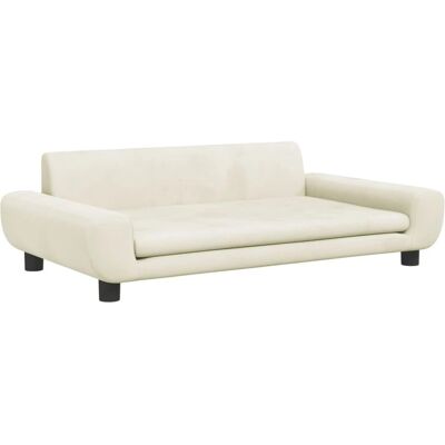 Vidaxl - Meblość dla dzieci z weluru kremowa 100x54x33cm Vidaxl - Meblość dla dzieci z weluru kremowa 100x54x33cm