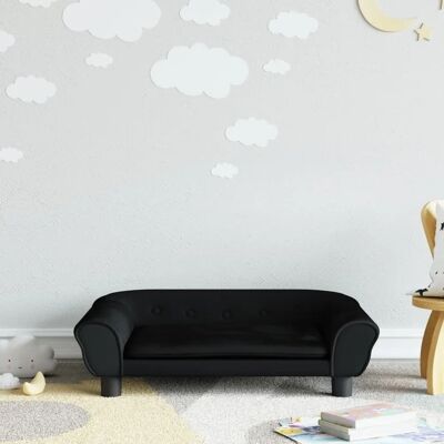 Vidaxl Kindersofa - Samt Schwarz - Kids Sofa Vidaxl Kindersofa - Samt Schwarz - Kids Sofa