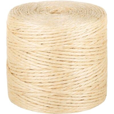 vidaXL Corde 100 % Sisal 4 mm 50 m - Corde - Publicité vidaXL Corde 100 % Sisal 4 mm 50 m - Corde - Publicité