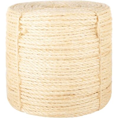 vidaXL Corde 6mm 50m Sisal Naturel Résistante Polyvalente - Publicité vidaXL Corde 6mm 50m Sisal Naturel Résistante Polyvalente - Publicité