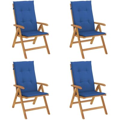 VidaXL Gartensessel - Verstellbares Teak-Liegeset VidaXL Gartensessel - Verstellbares Teak-Liegeset