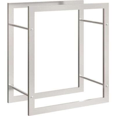 vidaXL Feuerholzständer - Robuster Edelstahl Holzlager - 50x28x56 cm vidaXL Feuerholzständer - Robuster Edelstahl Holzlager - 50x28x56 cm