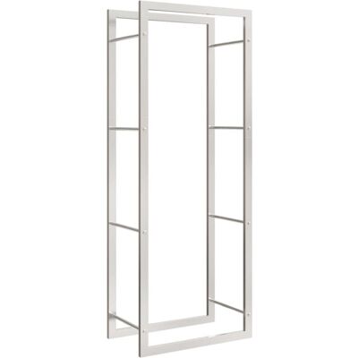 vidaXL Kaminholzregal 50x28x132 cm Edelstahl - Holzlager vidaXL Kaminholzregal 50x28x132 cm Edelstahl - Holzlager