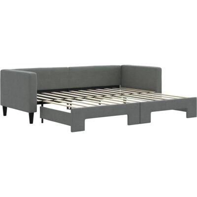 vidaXL Canapé-lit avec coffre - Canapé, Gris, 80x200 cm - Publicité vidaXL Canapé-lit avec coffre - Canapé, Gris, 80x200 cm - Publicité
