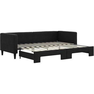 vidaXL Canapé-lit avec tiroir - Sofa et lit d'appoint - Noir - Publicité vidaXL Canapé-lit avec tiroir - Sofa et lit d'appoint - Noir - Publicité