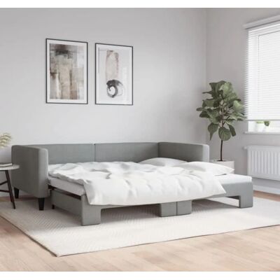 MAISONCHIC Hellgrau 100x200 Sofabett - Couch & Tagesbett MAISONCHIC Hellgrau 100x200 Sofabett - Couch & Tagesbett