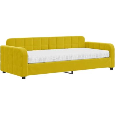 vidaXL Schlafsofa Gelb 90x200cm - Sofa Bed vidaXL Schlafsofa Gelb 90x200cm - Sofa Bed