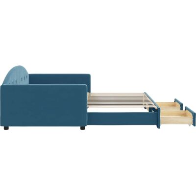 vidaXL Tagesbett mit Stauraum - Blau 100x200cm vidaXL Tagesbett mit Stauraum - Blau 100x200cm