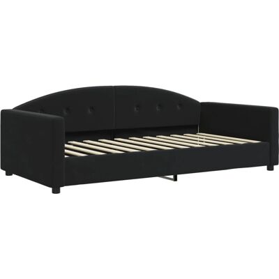 vidaXL Tagesbett Schwarz 100x200cm mit Bettkasten & Schubladen vidaXL Tagesbett Schwarz 100x200cm mit Bettkasten & Schubladen