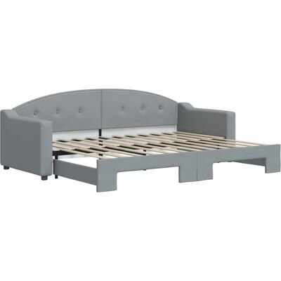 vidaXL Schlafsofa Hellgrau - 80x200cm, Multifunktional vidaXL Schlafsofa Hellgrau - 80x200cm, Multifunktional