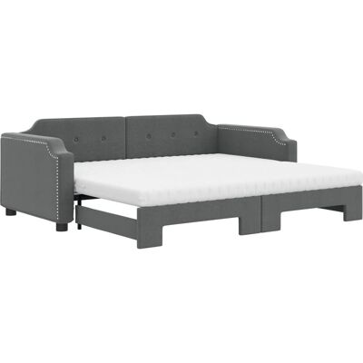 vidaXL Grå sovesofa med opbevaringsplads - 2-i-1 foldesofa vidaXL Grå sovesofa med opbevaringsplads - 2-i-1 foldesofa