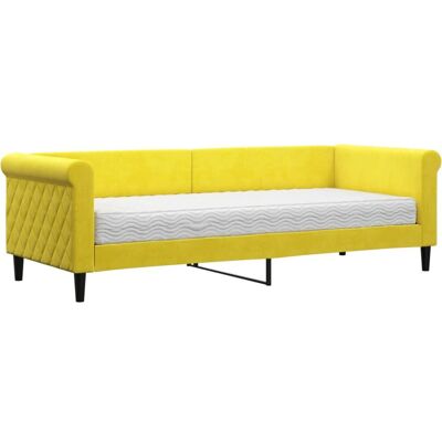 VidaXL Schlafsofa Gelb - Modernes Konvertibles Möbelstück VidaXL Schlafsofa Gelb - Modernes Konvertibles Möbelstück