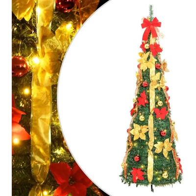 vidaXL Sztuczne drzewko bożonarodzeniowe 180cm - Realistyczny design, 150 LED, USB vidaXL Sztuczne drzewko bożonarodzeniowe 180cm - Realistyczny design, 150 LED, USB